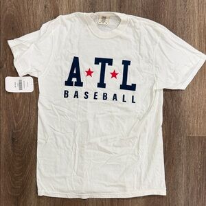 White ATL Baseball T-Shirt